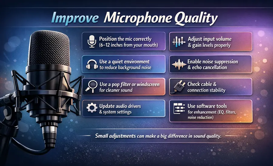 How to improve microphone quality with proper setup