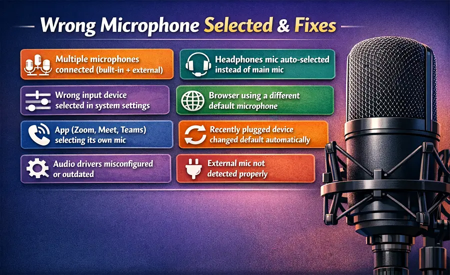 Wrong Microphone Selected? Fix the Wrong Input Device Fast